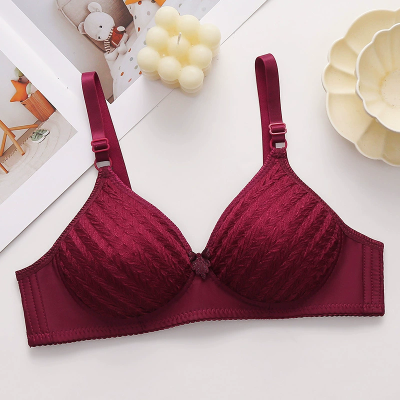 Thin underwear for mother, push up bra, comfortable wireless bra, breathable bra top, for middle age