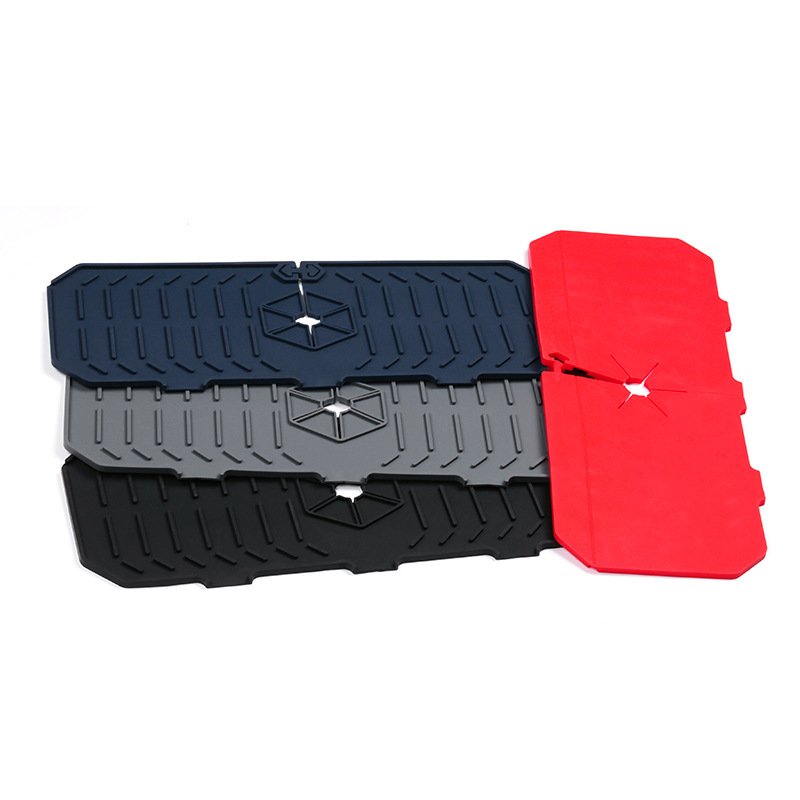 Amazon estera de drenaje de silicona caliente estera de silicona a prueba de salpicaduras cocina baño grifo estera de drenaje de secado