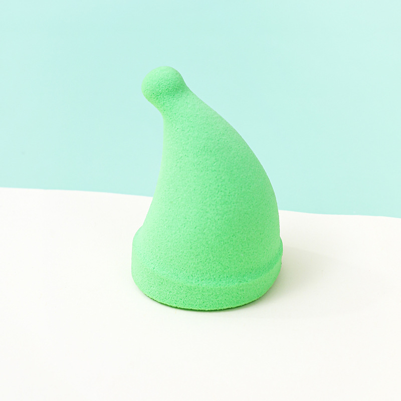 Huevo de maquillaje de Navidad personalizado almohadilla de aire suave no comer polvo de maquillaje de látex pequeña esponja de maquillaje de huevo