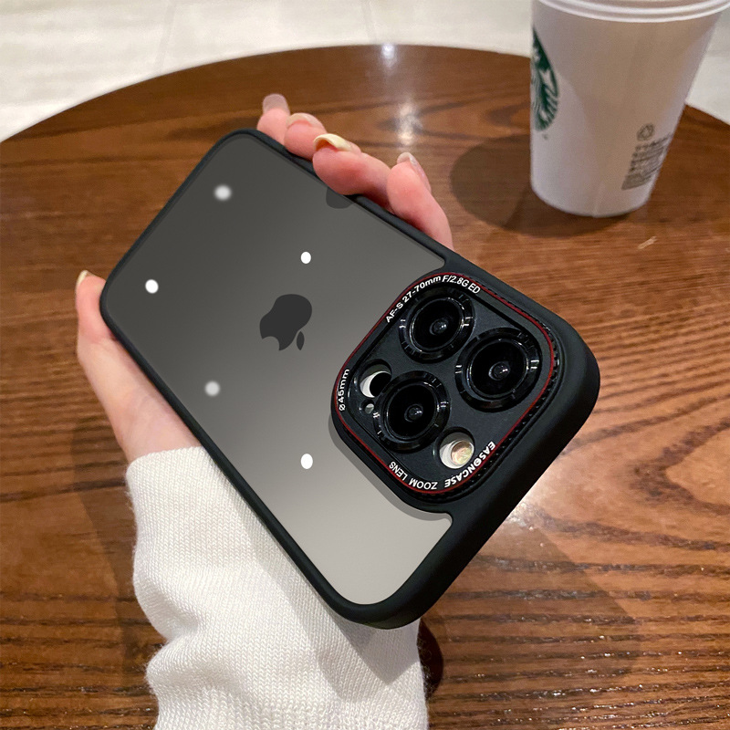 Ốp lưng điện thoại chống rơi TPU mờ cổ điển cho iPhone 14 Pro Max — Đen mờ retro máy ảnh, Máy ảnh Retro mờ màu tím đậm, Yuanfeng màu xanh mờ máy ảnh Retro, Máy ảnh Retro mờ từ tính đen
