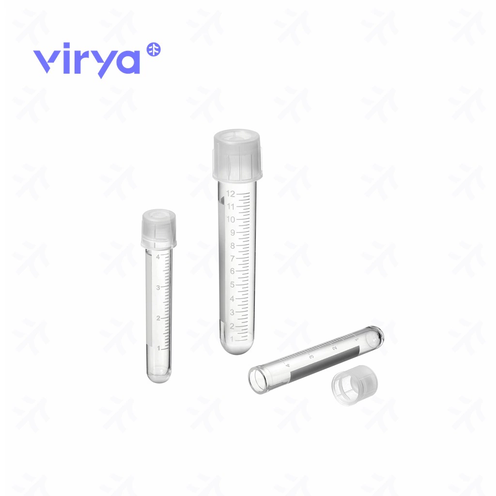Virya3170416 полипропиленовый материал 4 мл встряхивания трубки 12x75mm Обогащение стерилизацией при высокой температуре