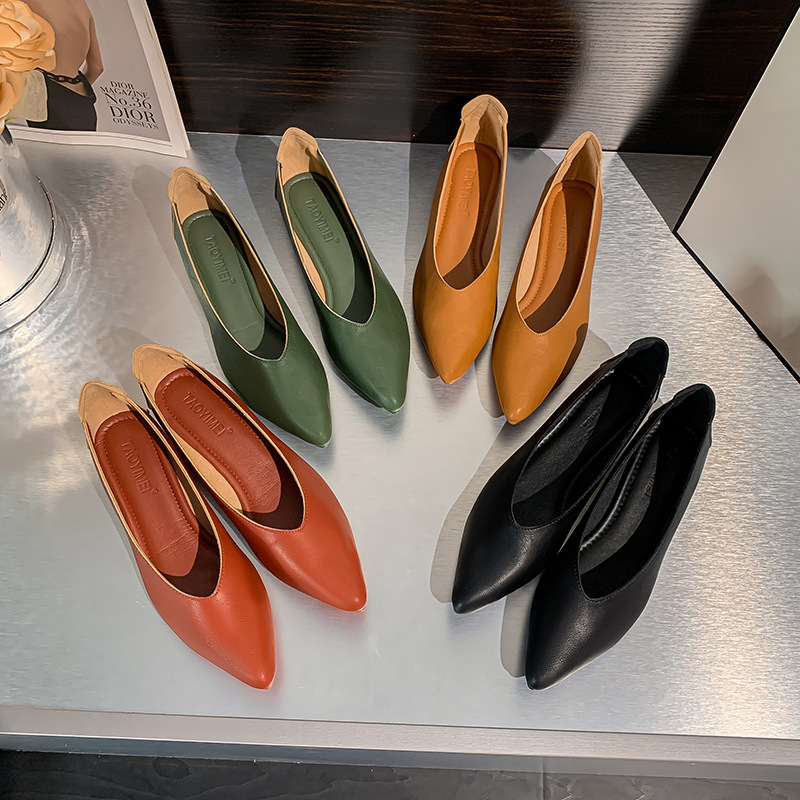 Women's Work Shoes, Black, Flat, Soft Sole, Soft Leather, Professional Interview, Work Attire, Not Tiring for Feet, Comfortable for Long Standing, Women's Flats Women's Work Shoes, Black, Flat, Soft Sole, Soft Leather, Professional Interview, Work Attire, Not Tiring for Feet, Comfortable for Long Standing, Women's Flats
