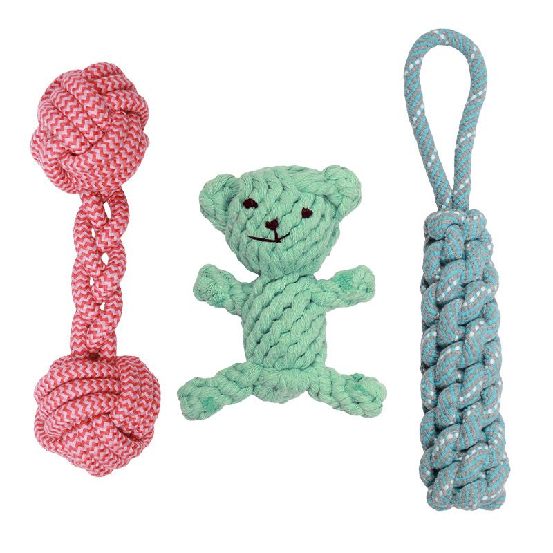 Pet toy with knots, indestructible dog toy, durable for small and medium-sized dogs, pet supplies toy, direct from manufacturer
