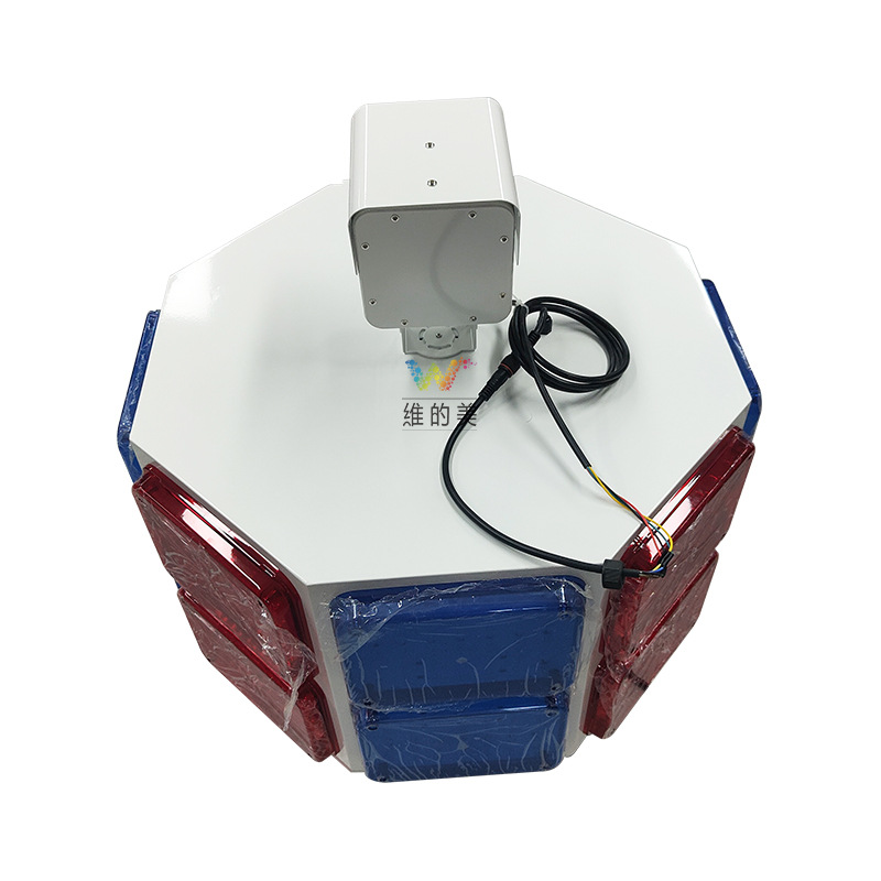 señal de transmisión de voz solar octogonal luz de tráfico brillante antifatiga luz de advertencia intermitente rojo verde