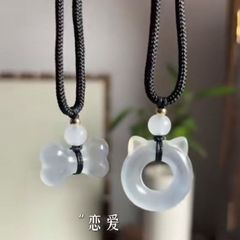 小狗猫猫骨头项链精美可爱百搭吊坠情侣送女友礼物