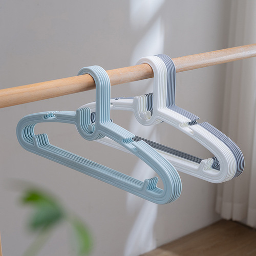 Clothes hanger, markless anti-slip plastic suspender clothes storage rack, adult multi-functional cool clothes hanger, new household clothes hanger 10