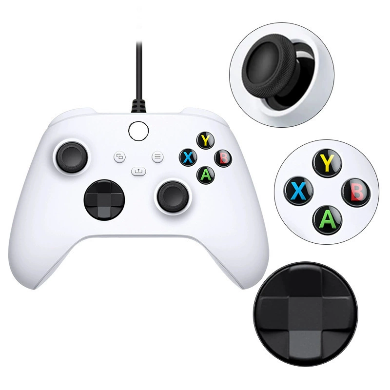Подходит для нового XboxSeries проводной геймпад с розеткой для наушников для XboxOne хоста универсальный геймпад