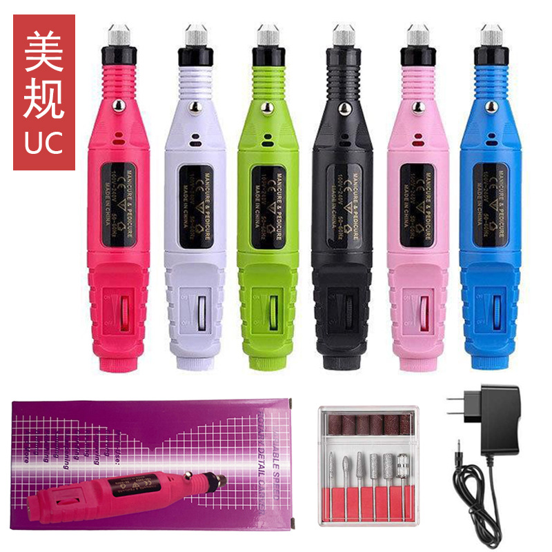 Lijadora de uñas tipo bolígrafo mini herramienta de uñas enchufable pulido de uñas fábrica de lijadora de uñas portátil al por mayor