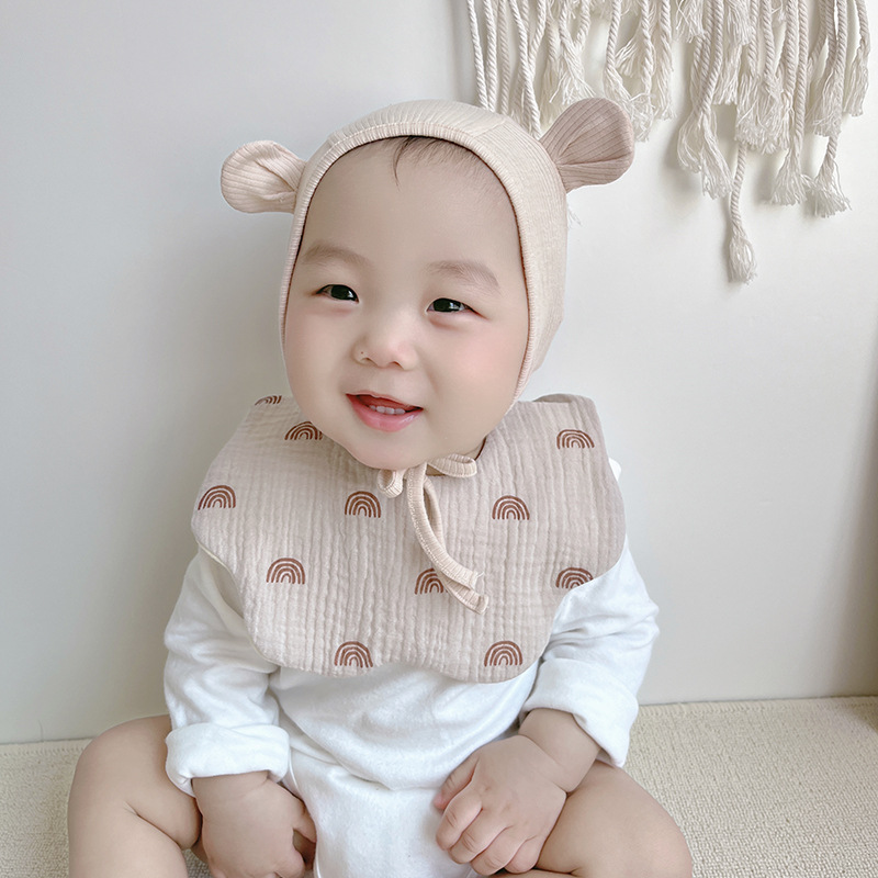 Breathable Function Cute Animal Printing 100% Cotton Baby Accessories
