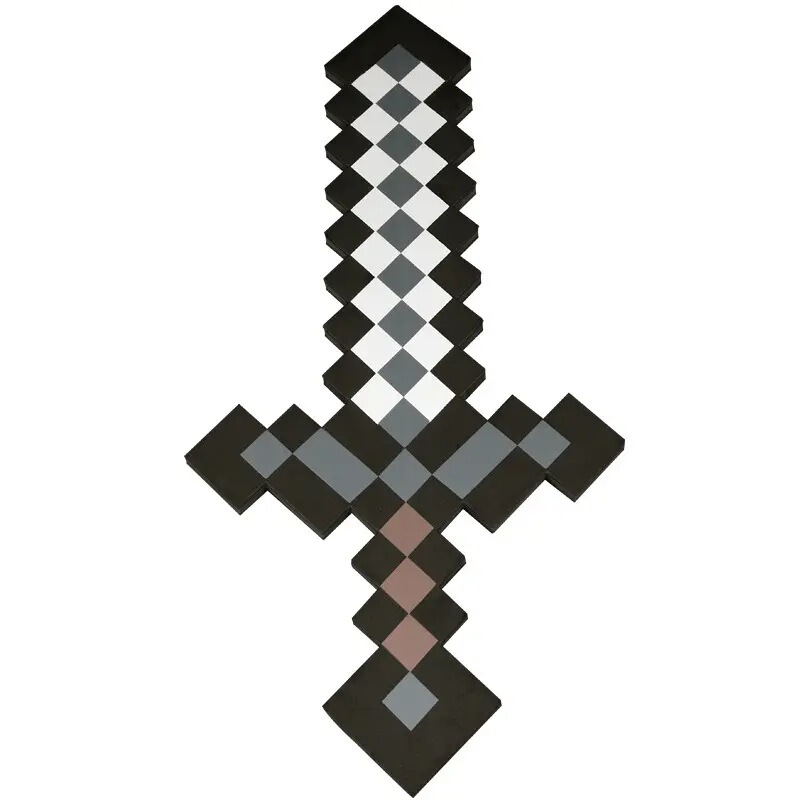 私の世界の周辺の泡のおもちゃの剣の原稿のゲームのレンガの剣の泡の武器のピクセルのおもちゃの模型|undefined