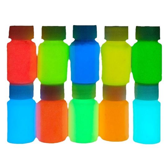 Super bright luminous paint luminous Art paint hand-made model graffiti water-based long-acting fluorescent powder luminous paint wholesale