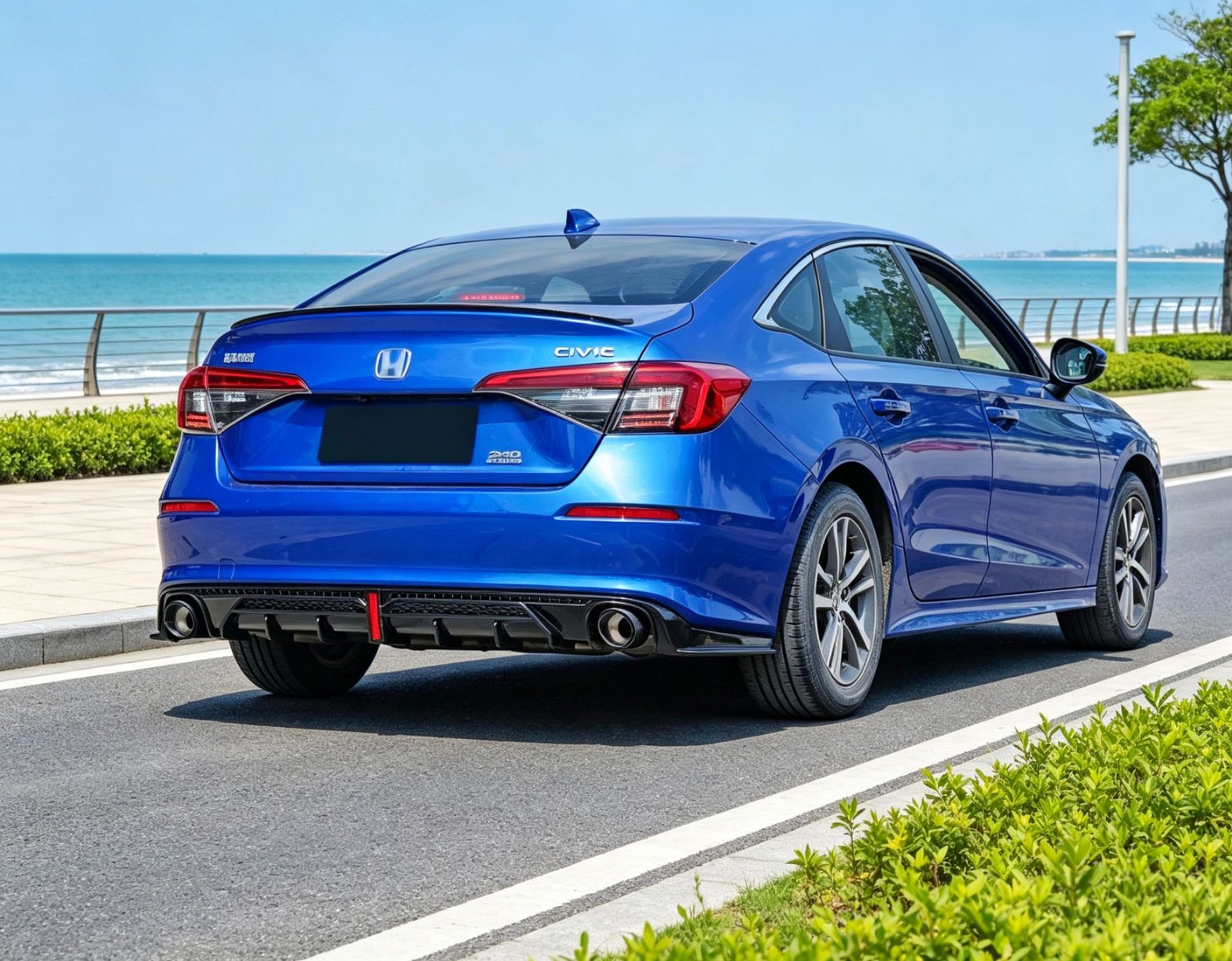 Suitable for 22 models of the 11th generation Civic modification: rear lip, rear spoiler, rear bumper, front splitter, front lip, side skirts, and rear wing