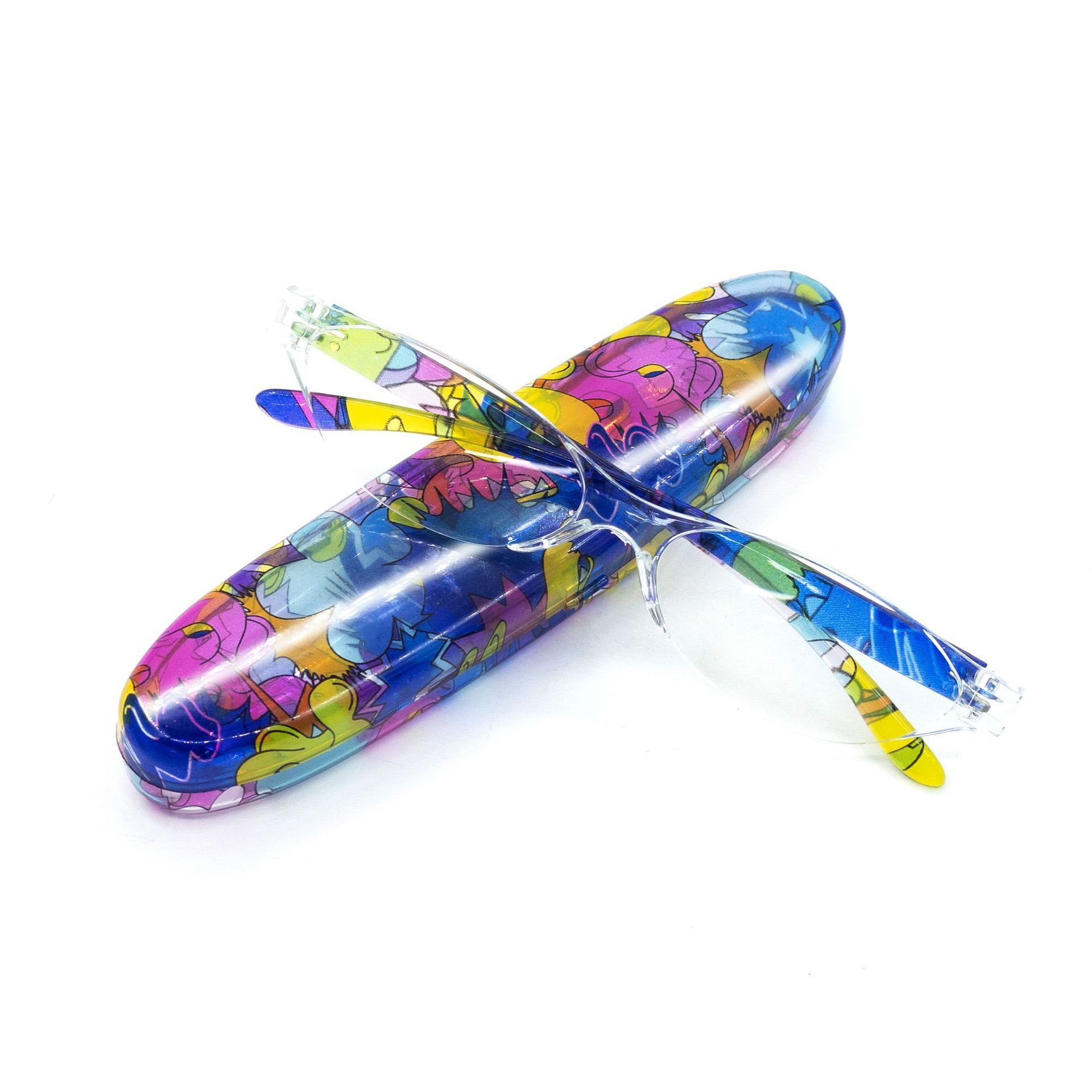 Moda portátil y exquisita gafas de lector damas impresión anti-luz azul joven ligera madre gafas de lector de alta definición