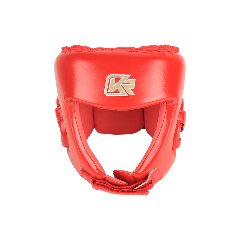 Transfronterizo Kangrui Cabeza protectora Sanda de PU de alta elasticidad y resistente al desgaste Fabricante de equipo de protección de lucha Sanda