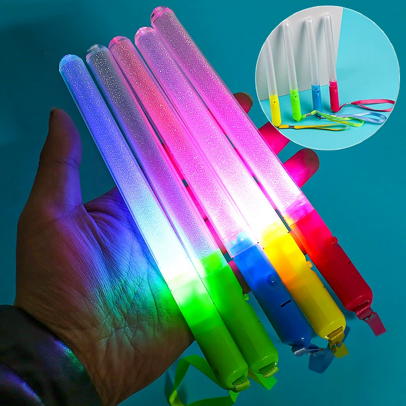 Светящийся короткий светящийся стержень Светящийся стержень Светодиодный электронный стержень Концерт Flash палка предупреждение светящийся стержень светящийся стержень прямая игрушка оптом