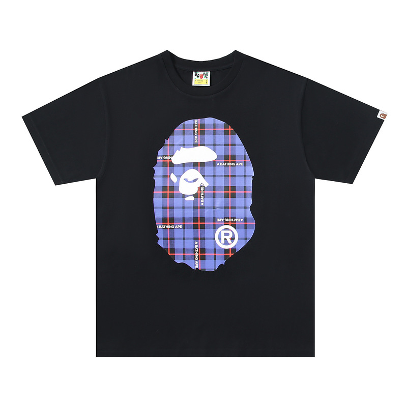 クロスボーダー トレンド ブランド メンズ レディース カップル Tシャツ メンズ 漫画 レター ラウンドネック 半袖|undefined