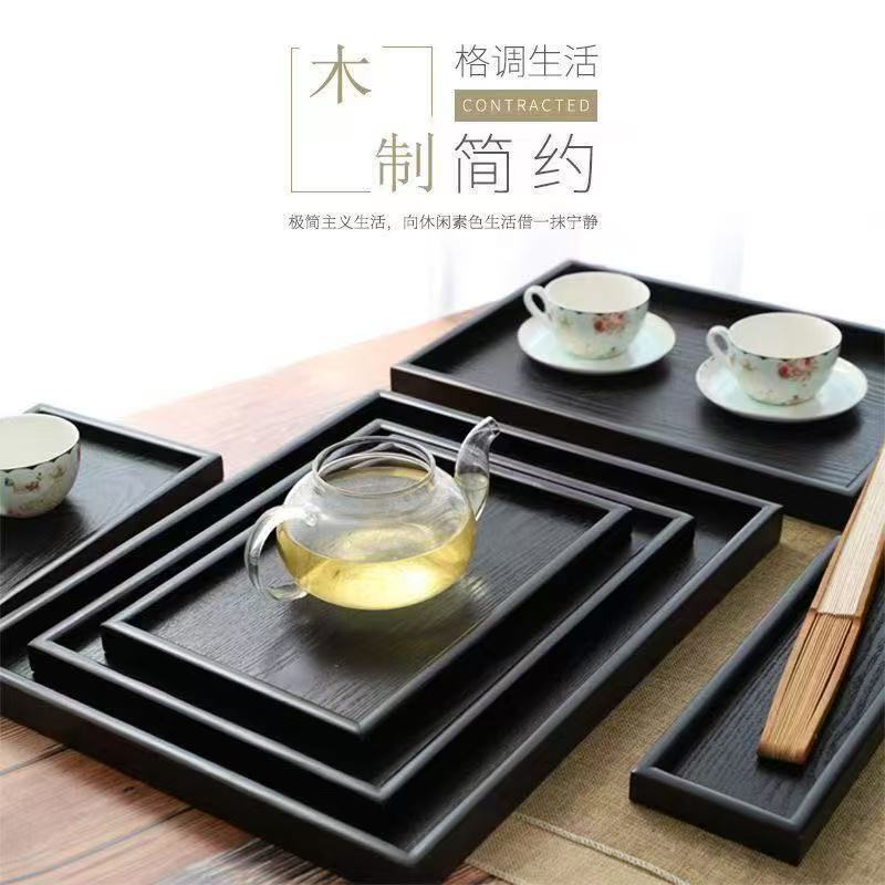 Vintage tea tray rectangular storage tray for hotel supplies, restaurant tray, tea and cultural items tray, direct factory sale Vintage tea tray rectangular storage tray for hotel supplies, restaurant tray, tea and cultural items tray, direct factory sale