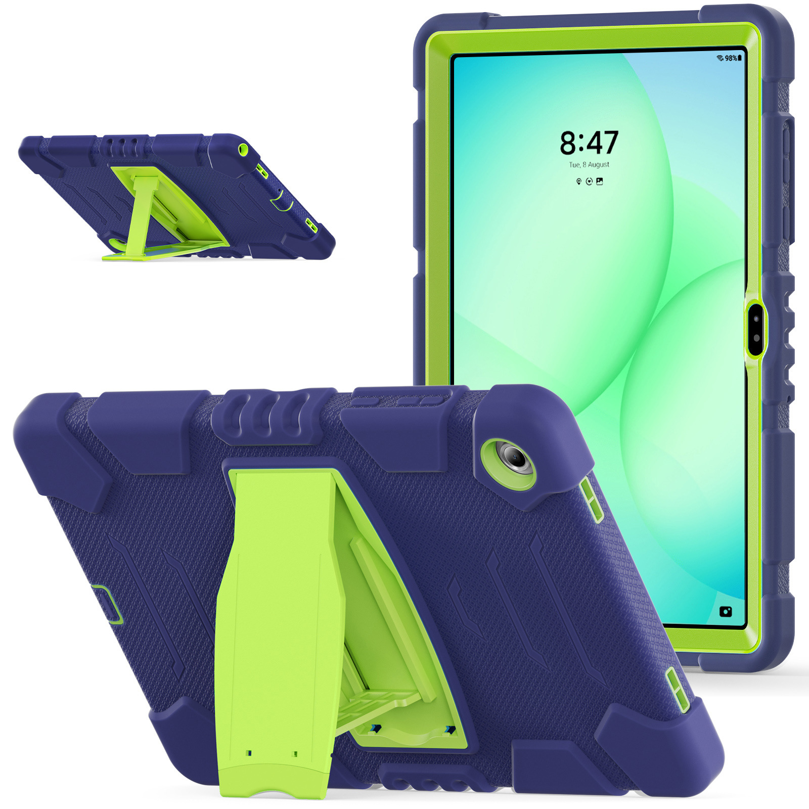 Suitable for Samsung Tab A11Plus 11inch Tablet Protective Case A11 Silicone All-Inclusive Bracket Anti-Fall Shell A11+