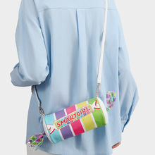 2025跨境新款糖果造型印花女士斜挎包创意有个性斜挎包包女