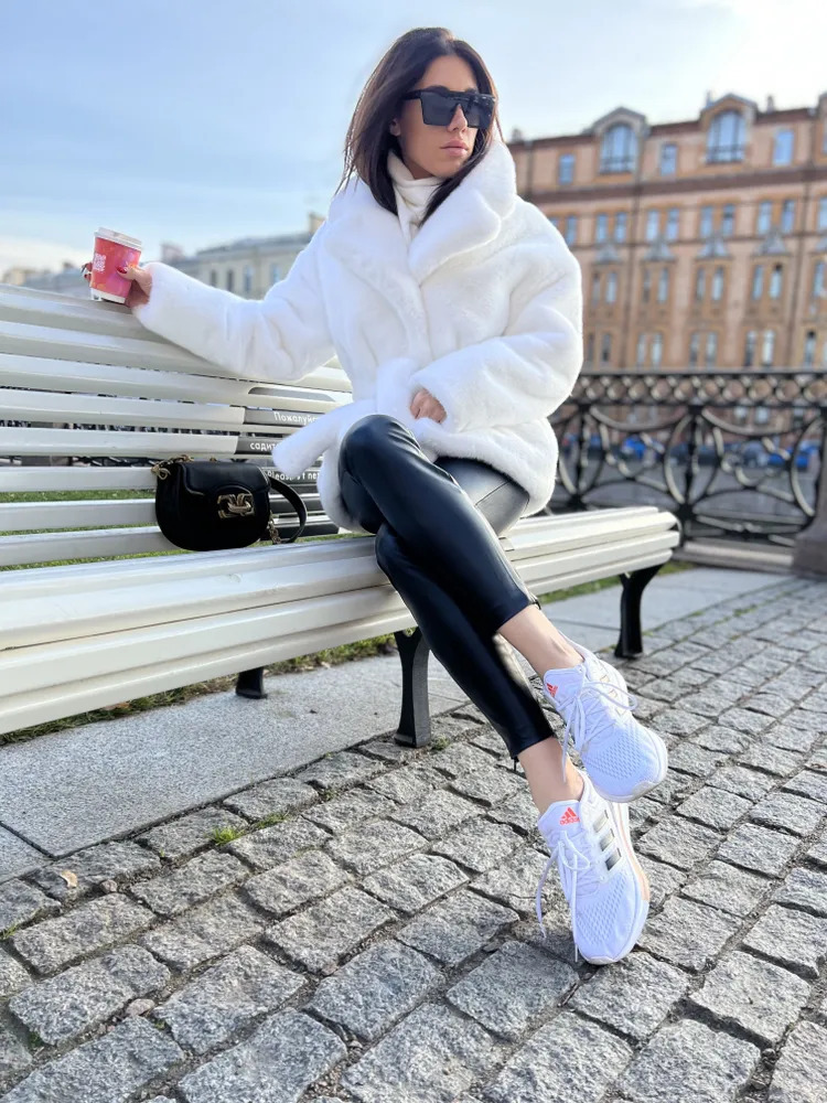 Women's Clothing 2024 fur coat rabbit fur lapel fur coat thick warm belt coat for women_voghion.com