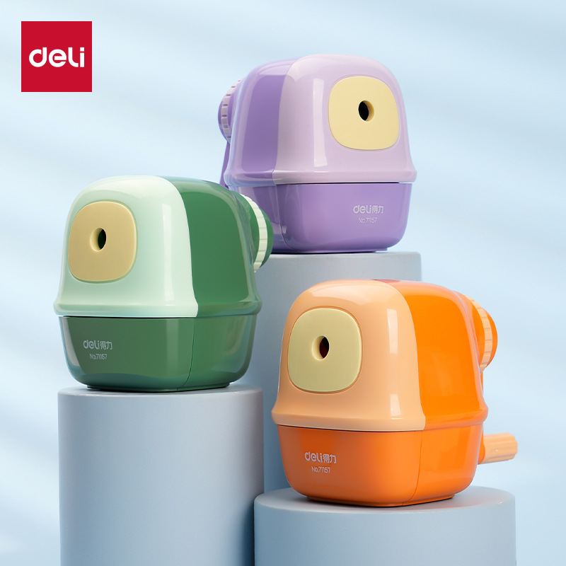 Deli afilador de lápiz afilador de lápiz manual especial para estudiantes afilador de lápiz lindo afilador de lápiz cuchillo de pencil al por mayor