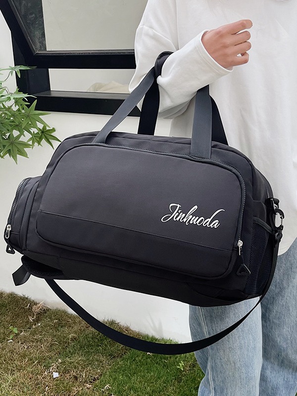 Nueva bolsa de viaje de gran capacidad que se puede llevar en la espalda o sacar, bolsa de equipaje cruzada portátil para ropa que se puede anexar a una mochila con ruedas.