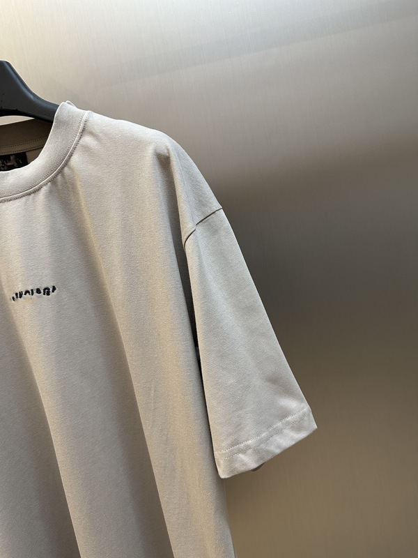 正規バージョン在庫あり高品質BL新作レタープリント刺繍半袖TシャツOSルーズバージョン男女同型T|undefined