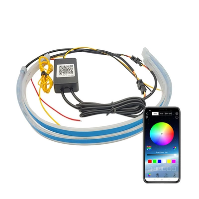 Multi-Functional Car Daytime Running Lights – Gündüz işıqları - 30cm-price-for-a-pair-in-bags-mobile-phone-app-turns-to-yellow-light-and-flowing-water