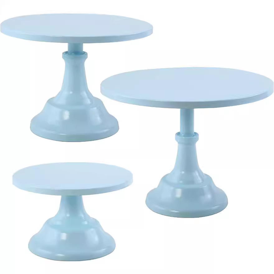 Estante de pastel de metal europeo tienda de té de leche dulces dulces dulces bandeja de pies altos props de boda bandeja de pastel decoración