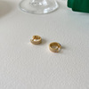 Brand ring, zirconium, earrings, Korean style, silver 925 sample, simple and elegant design