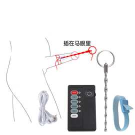 情趣玩具男用调教电击棒乳夹肛塞马眼插尿道阴茎环环夫妻情趣用品