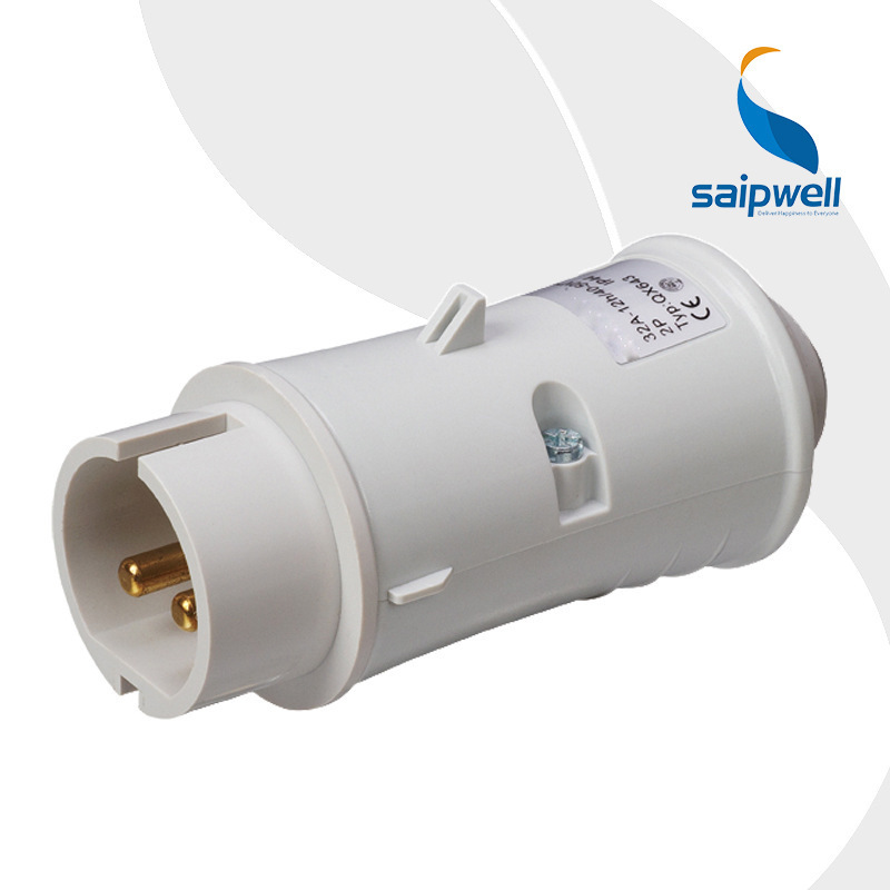 斯普威尔斯普威尔供应SP-643 2P 32A 工业防水插头 IP44低压防水