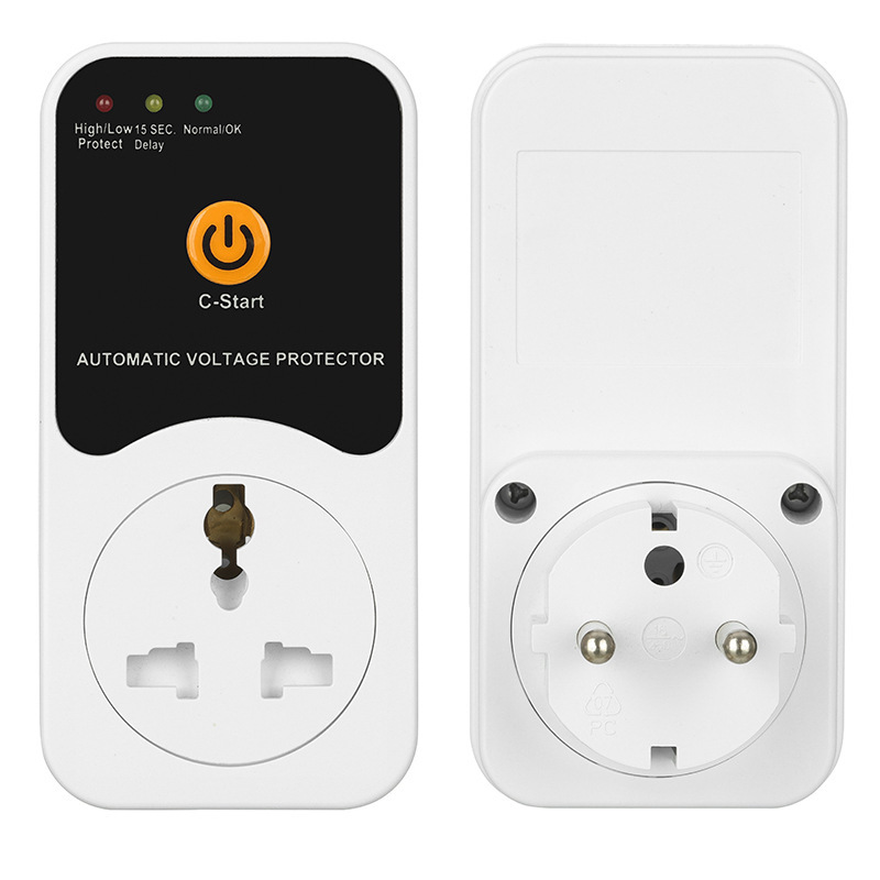 European Standard to Universal Multi-Function Tv Refrigerator Protector Voltage High and Low Voltage Protector Undervoltage Protection European Standard to Universal Multi-Function Tv Refrigerator Protector Voltage High and Low Voltage Protector Undervoltage Protection