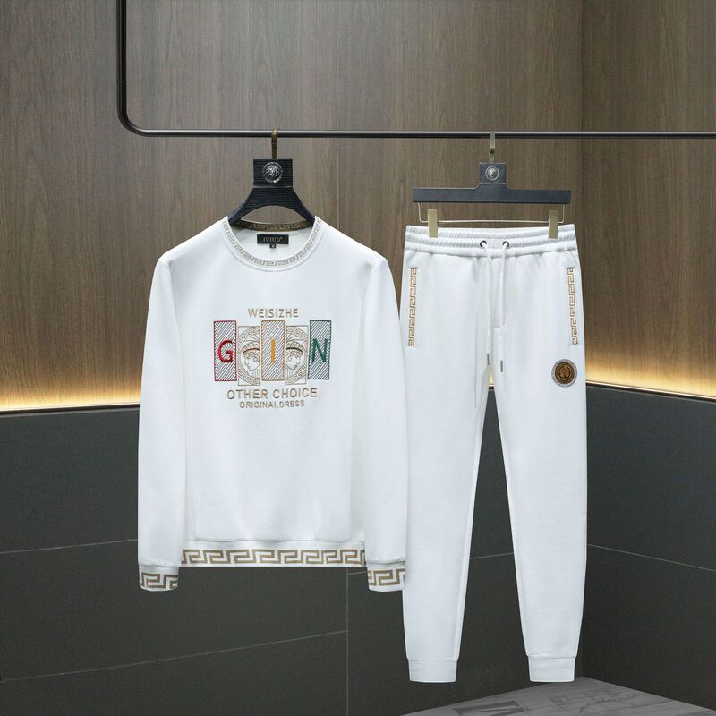 Men's Casual Sports Suit Embroidered Designer Round Neck Sweatshirt Suit Men's Casual Suit Spring and Autumn Clothing Men's Casual Sports Suit Embroidered Designer Round Neck Sweatshirt Suit Men's Casual Suit Spring and Autumn Clothing