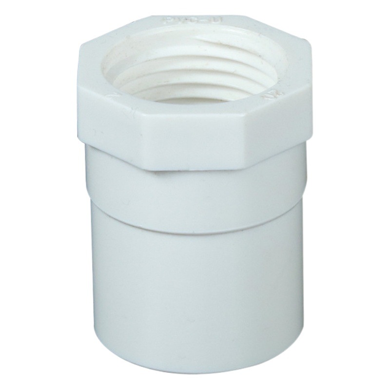 Conector interno roscado de UPVC, conector recto interno roscado, reductor recto interno roscado adhesivo, accesorios de suministro de agua engrosados.
