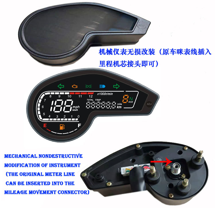 South America's Best-Selling Off-Road Vehicle Dm200 Digital Code Meter Xr190L Crm250 Zanyu 150 Gy200 Digital Meter