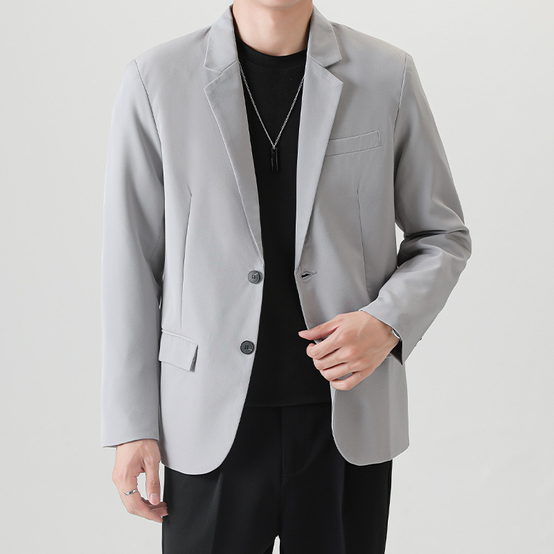 高品质休闲西服男款春秋季韩版时尚高级感小西装男装上衣西装外套
