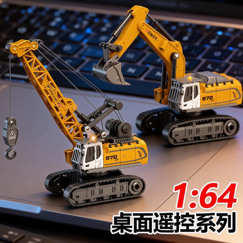 1:64 Alloy Mini Excavator Dump Truck Bluetooth Remote Control Construction Vehicle Small Desktop Forklift Toy for Boys 1:64 Alloy Mini Excavator Dump Truck Bluetooth Remote Control Construction Vehicle Small Desktop Forklift Toy for Boys