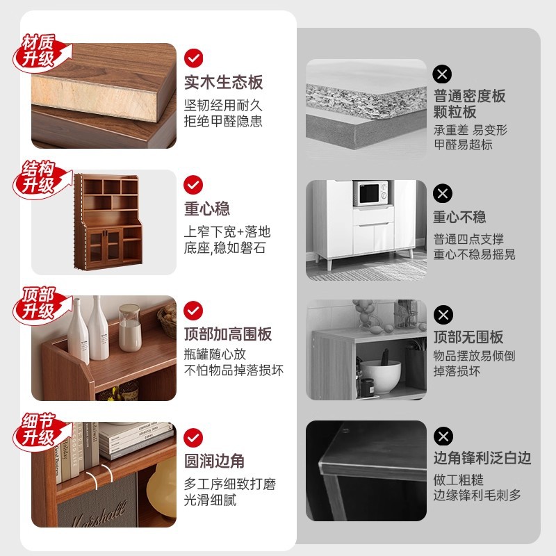 Gabinete de comedor, armario de té, armario de almacenamiento contra la pared, armario integrado, armario de almacenamiento de la cocina doméstica, armario de almacenamiento de la sala de estar