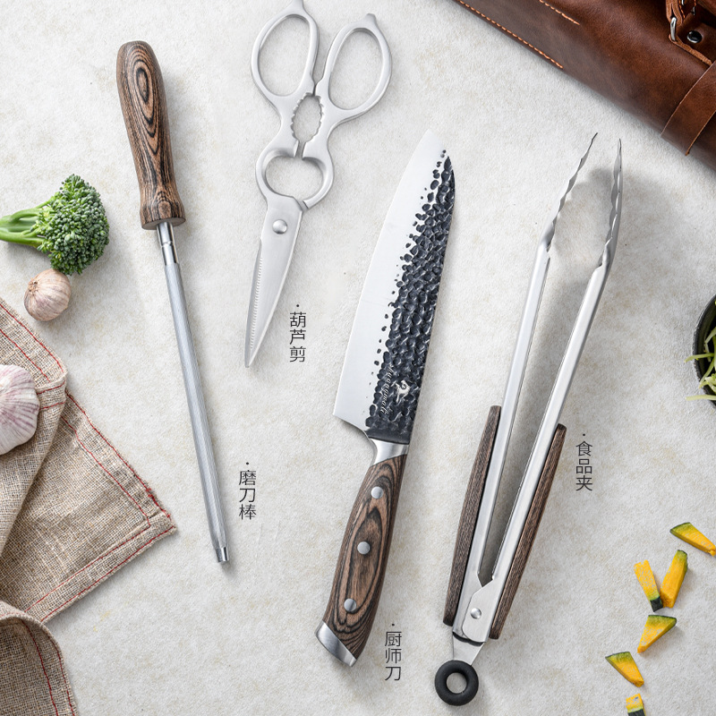 Kit de corte al aire libre camping multifuncional herramientas portátiles tijeras Sande cuchillo utensilios de cocina