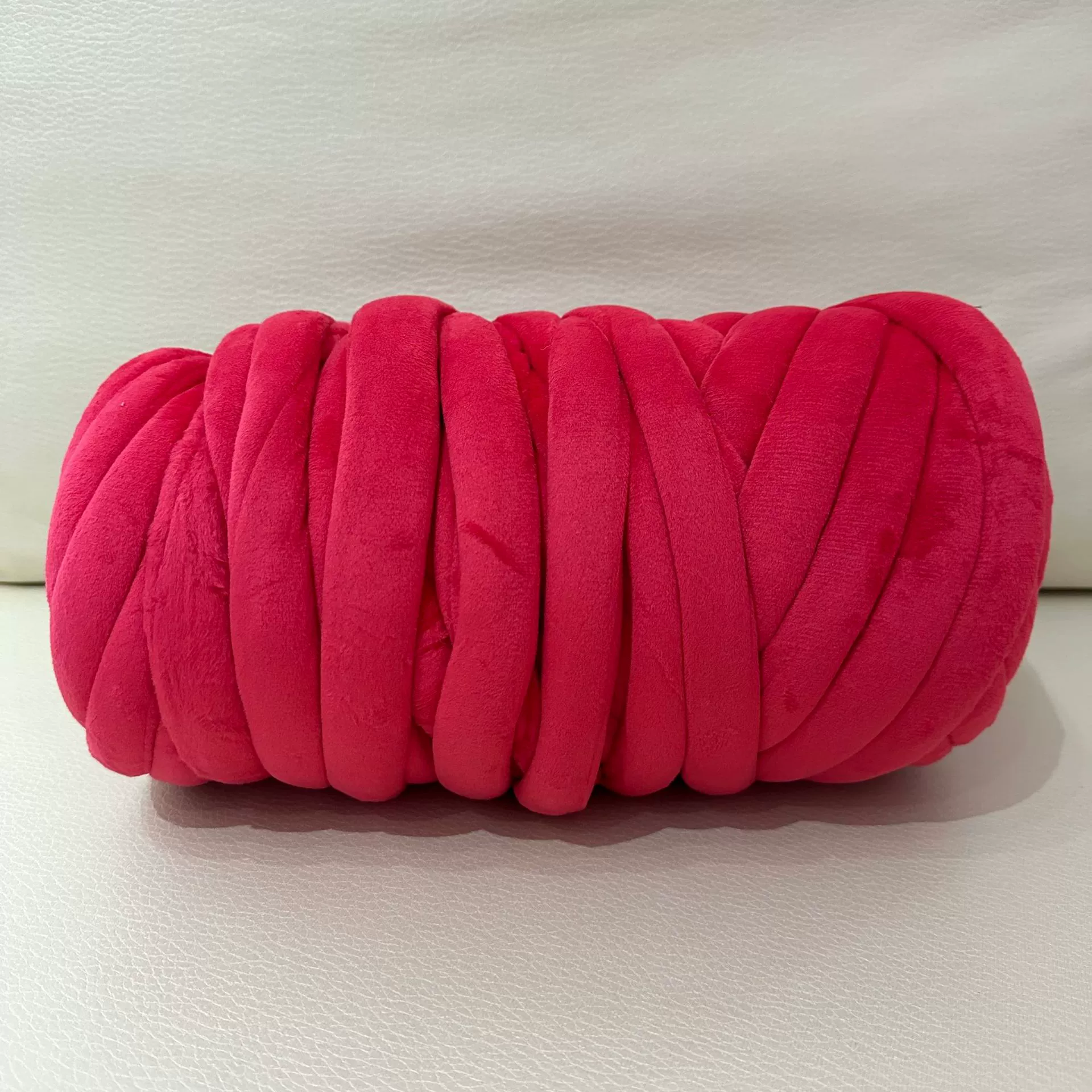 Кускай DIY пряжа для пледа, бархатное литьё хлопок, 1 кг (≈60 м), толщина 2,5 см