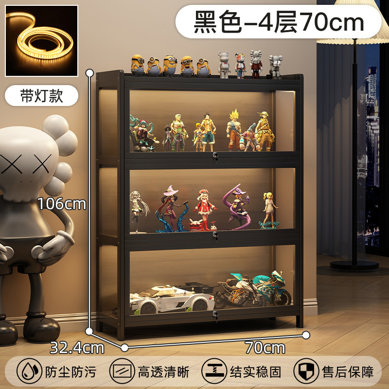 ロック可能なアクリルフィギュアディスプレイキャビネット、透明防塵ディスプレイスタンド、レゴブラインドボックス装飾品モデル収納キャビネット|undefined