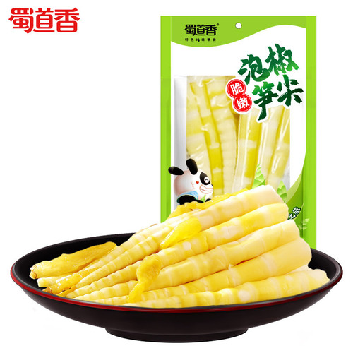 Shudao fragrant pickled pepper and bamboo shoot tips 80g Sichuan specialty snacks and snacks factory direct sales wholesale casual meals