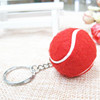 Tennis small keychain for leisure with zipper, wholesale, Birthday gift