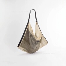 Lemai*re25S新款Hobo包艺术家联名款大容量托特包手绘帆布单肩包