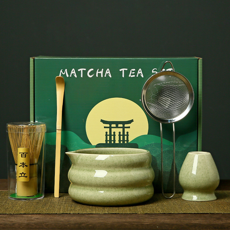 抹茶碗打抹茶宋代点茶工具陶瓷茶筅立搅拌器日式竹抹茶刷茶筅套装|undefined