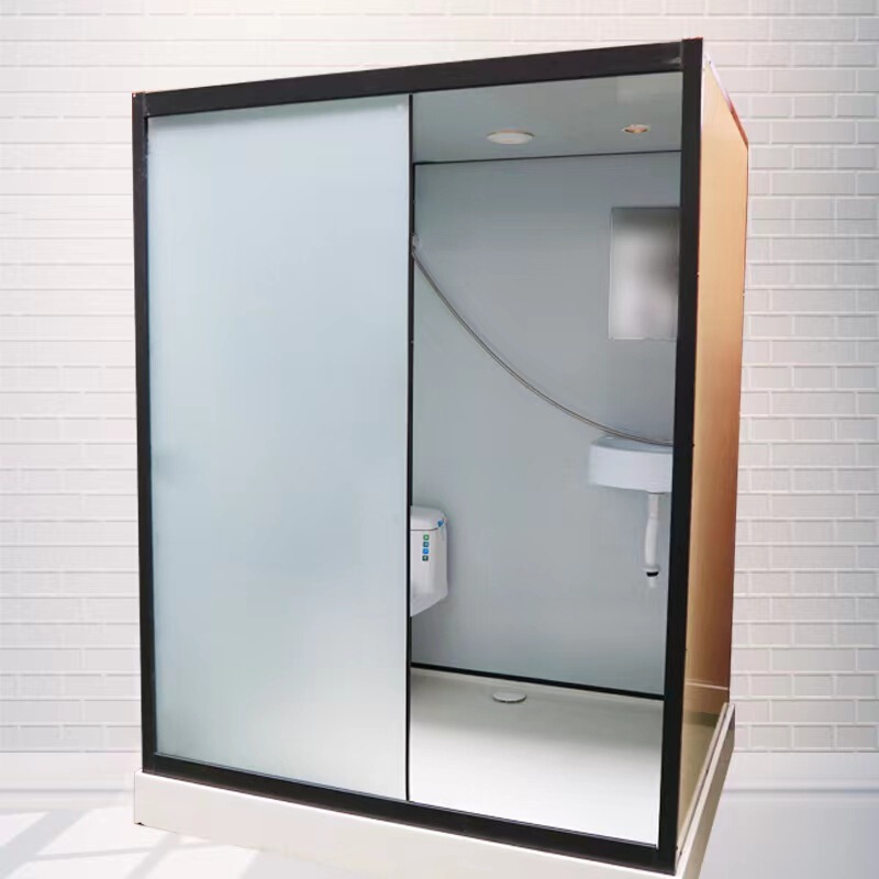 Integrated Integral Integrated Tempered Glass Dry and Wet Separation Simple Toilet Household Hotel