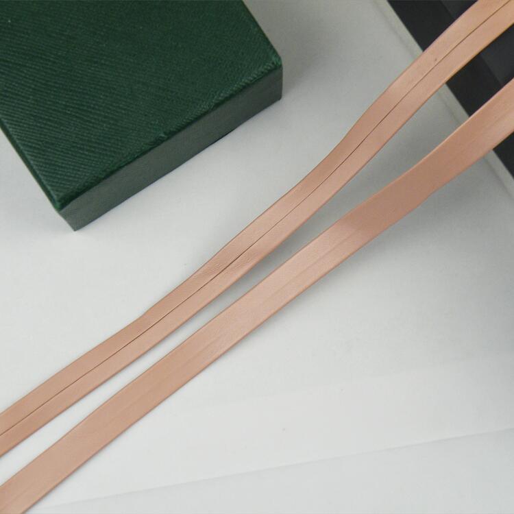 1 cm de color pu prensado banda de borde accesorios de prenda de vestir banda de borde textil decoración de cuero accesorios cuerda