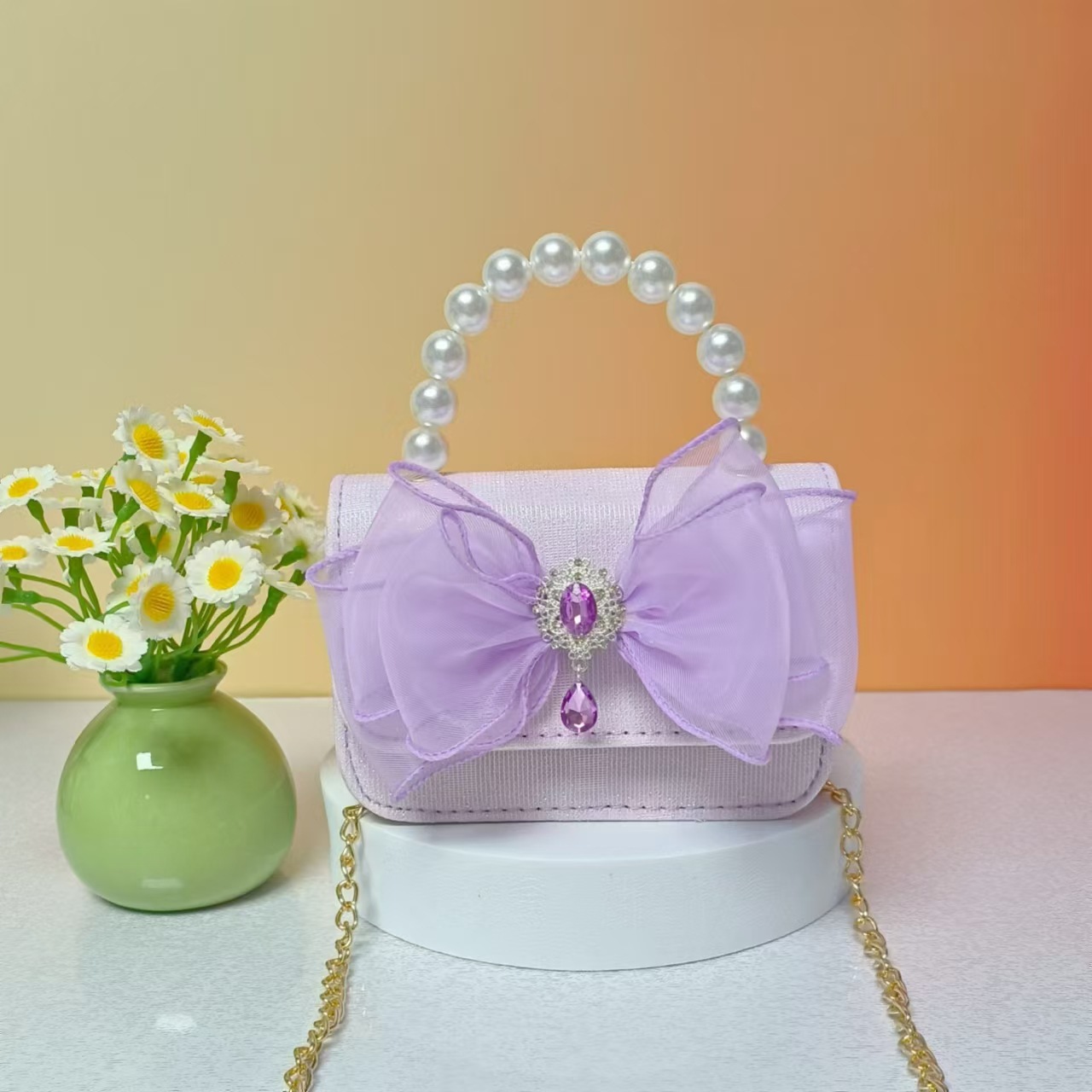 Nuevo tipo de bolsos para niños, bolsos de moda, bolsos de princesa de viento, bolsos portátiles lindos para chicas, bolsos de red para bebés.