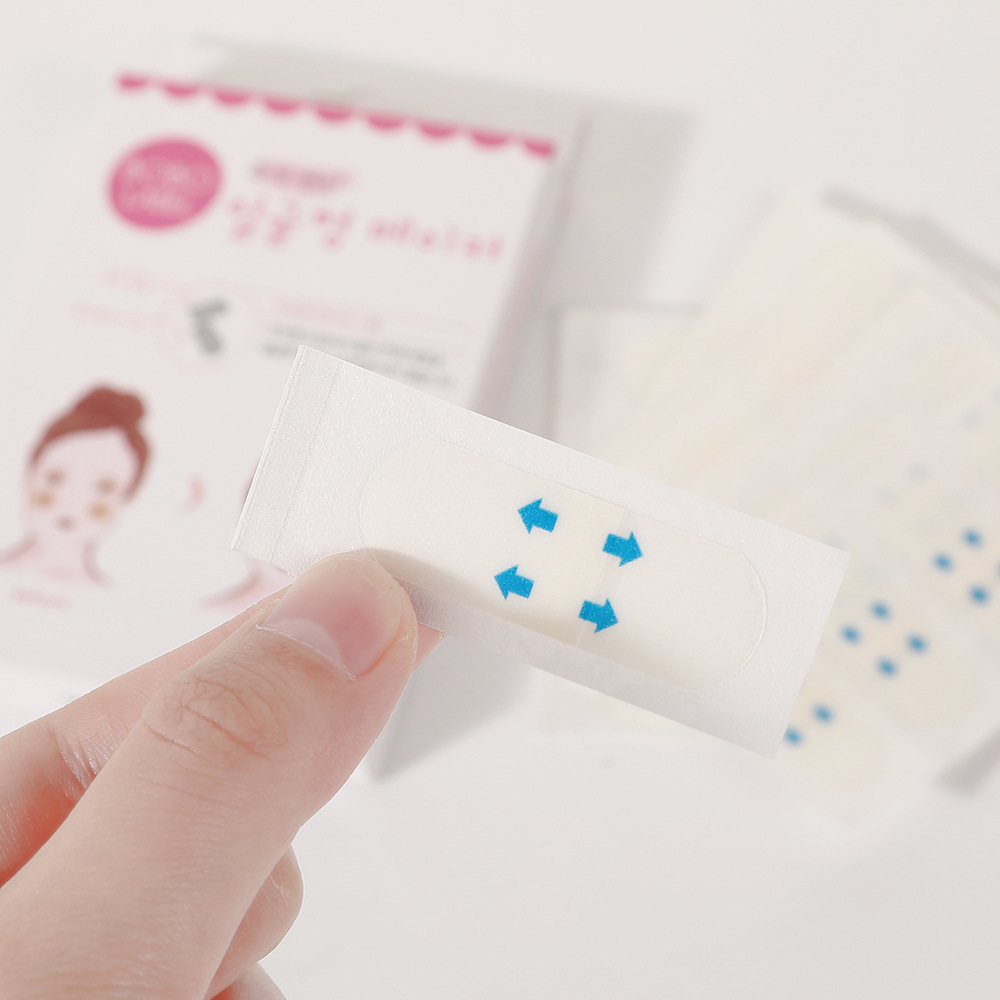 Spot V pegatinas de cara desnudas v pegatinas de cara piezas sueltas de lifting mate de alta elasticidad para mostrar pegatinas de cara delgada al por mayor